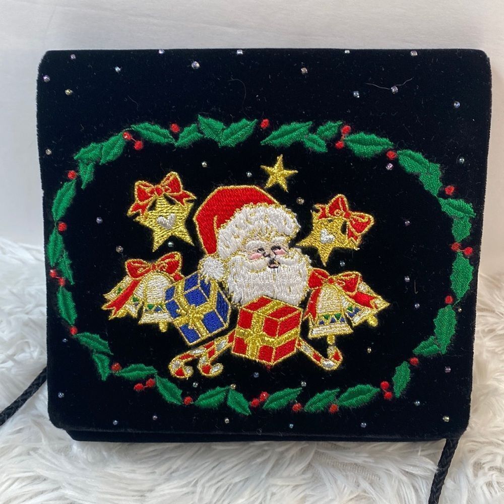Vintage Exclusively For You Lord & Taylor Vintage Santa Purse